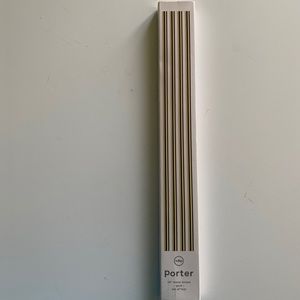Madewell porter 20” metal gold straw